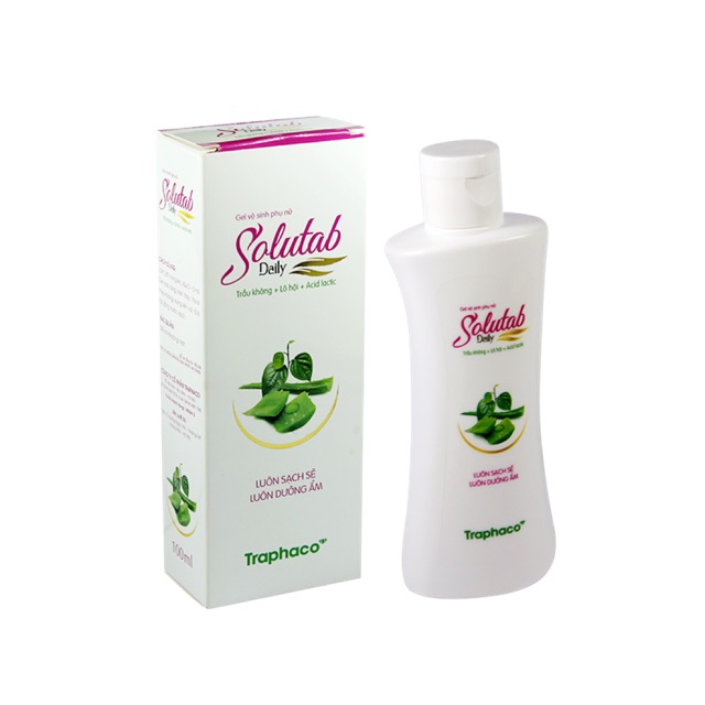 Gel vệ sinh phụ nữ Solutab Daily - 100ml - luôn sạch sẽ luôn dưỡng ẩm