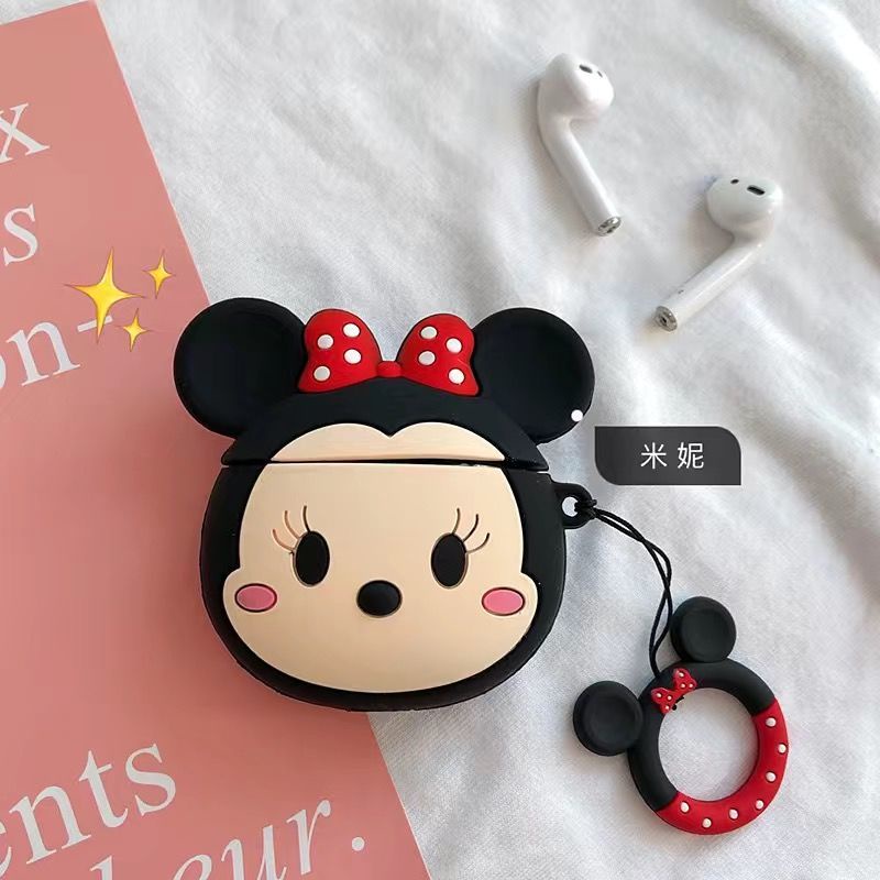 Vỏ Bảo Vệ Hộp Sạc Tai Nghe Không Dây Bằng Silicon Mềm Họa Tiết Hoạt Hình Disney Q33 Dễ Thương Cho Disney Q33
