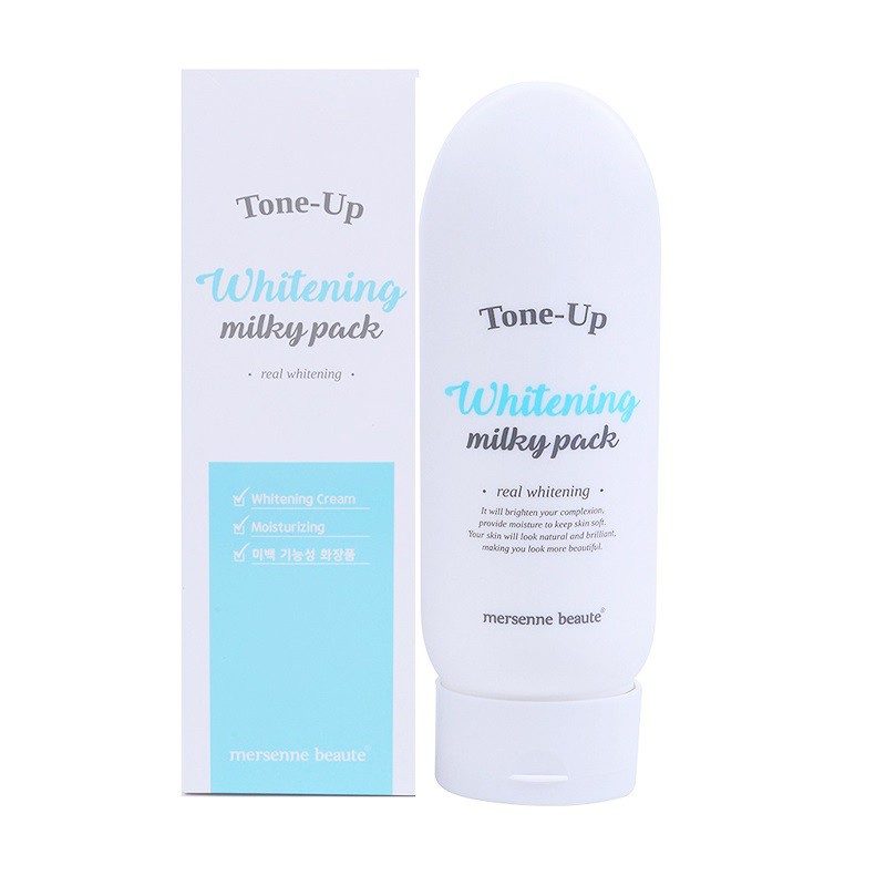 KEM DƯỠNG TRẮNG DA TOÀN THÂN TONE UP WHITENING MILKY PACK MERSENNE BEAUTE 200ML