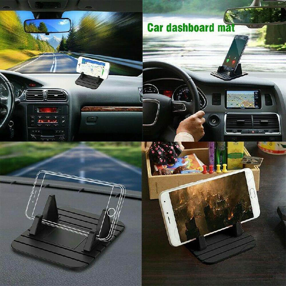 Tấm Lót Bảng Điều Khiển Xe Hơi Màu Đen Chống Trượt Tiện Dụng