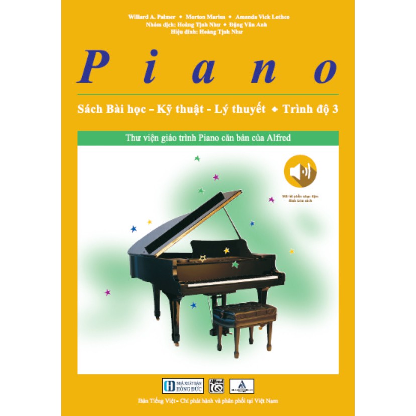 Sách - Piano Sách Bài Học – Kỹ Thuật – Lý Thuyết (Trình độ 3)