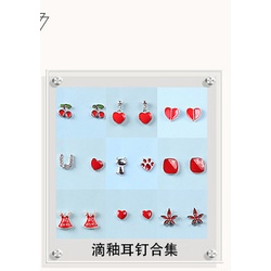 Bông Tai Mạ Bạc 925 Hình Giọt Nước Đính Đá Opal Hình Giọt Nước Thanh Lịch Chất Lượng Cao Cho