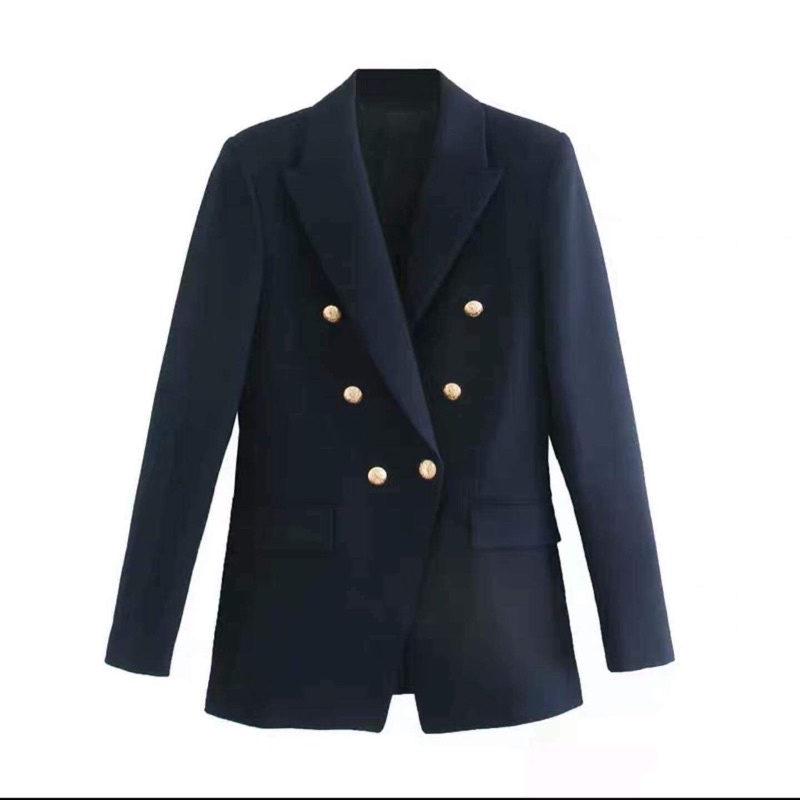 Pass Blazer 6 nút đen New 100% còn tem mác - size M
