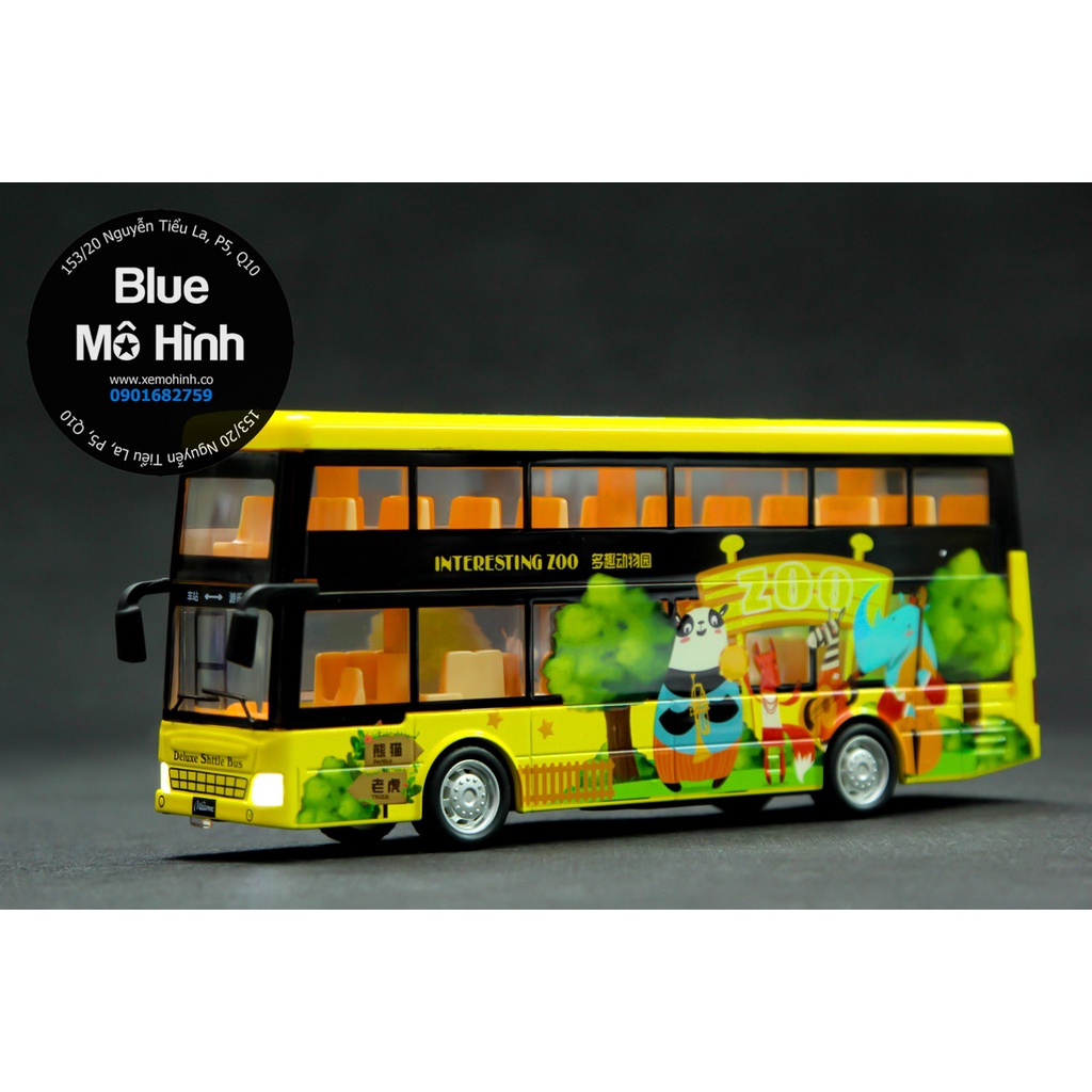 Blue mô hình | Mô hình xe bus xe khách hoạ tiết