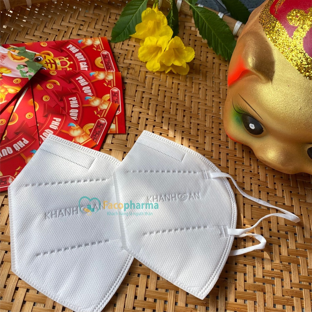 Khẩu trang N95 5 lớp chính hãng kháng khuẩn phiên bản xuân Khánh An quà tặng Tết ý nghĩa ngăn ngừa 95% vi khuẩn