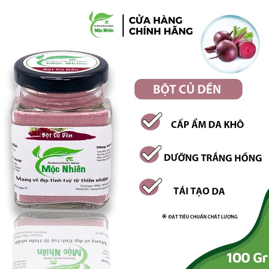 100gr Bột Củ Dền Sấy lạnh Mộc Nhiên-[Dưỡng Da Hồng, Khoẻ]