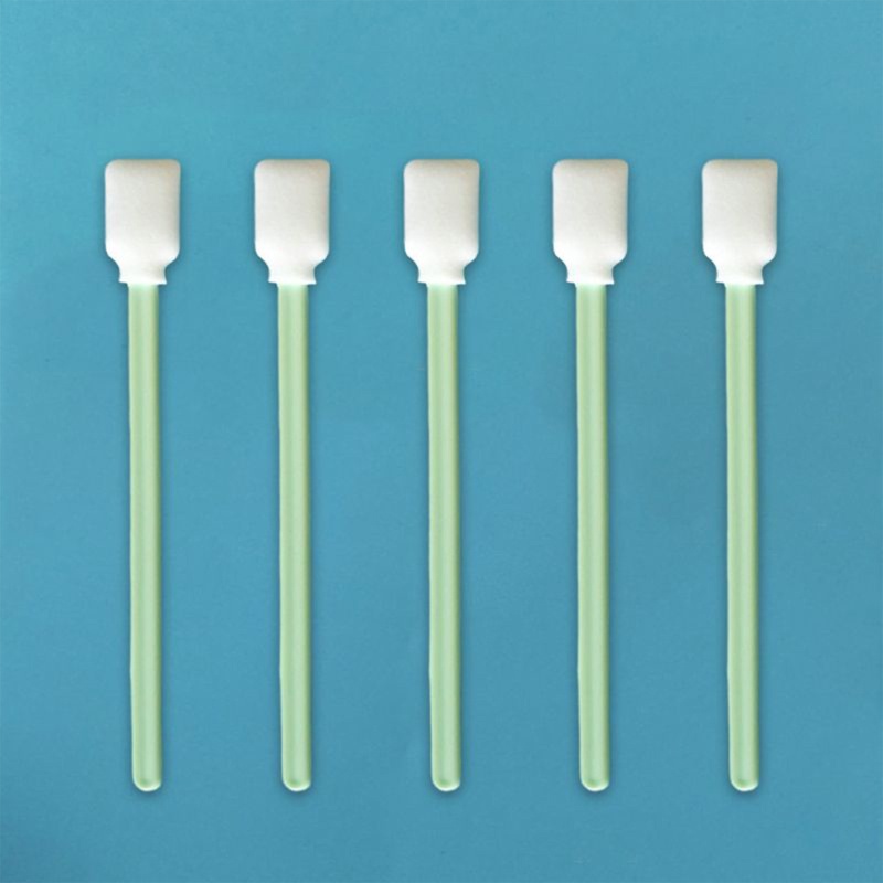 Bộ 50 Que Xốp Hình Chữ Nhật / Vuông Màu Xanh Lá Dùng Để Vệ Sinh Máy In Nhiệt Inkjet