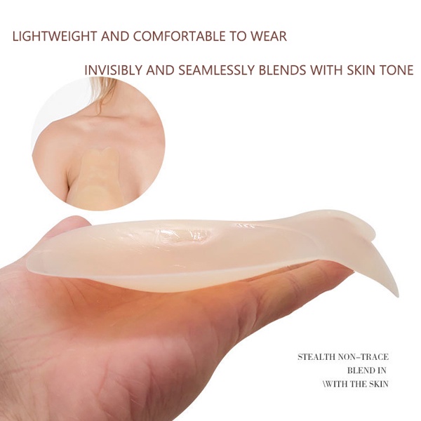 Cặp Miếng Dán Ngực Silicone Vô Hình Tái Sử Dụng Được Hình Tai Thỏ