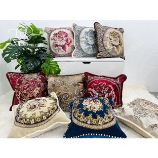 Gối sofa gấm thêu phong cách sang trọng - gối trang trí phòng khách 45x45cm
