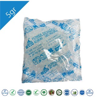 Gói hút ẩm Secco Silica Gel 5gr (100 gói, 200g) hàng chính hãng