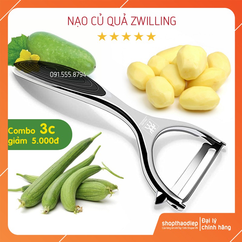 [HÀNG XỊN - XUẤT ĐỨC] Nạo Rau Củ Quả Inox Hàng Hiệu Xuất Đức ZWILLING