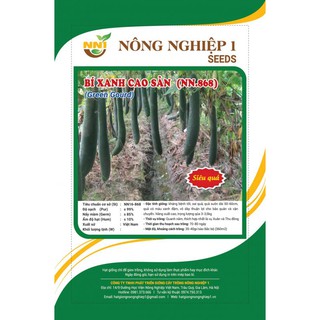 Hạt giống bí đao ruột xanh cao sản - Bí xanh, bí sặt siêu quả trái dài - Gói 10g