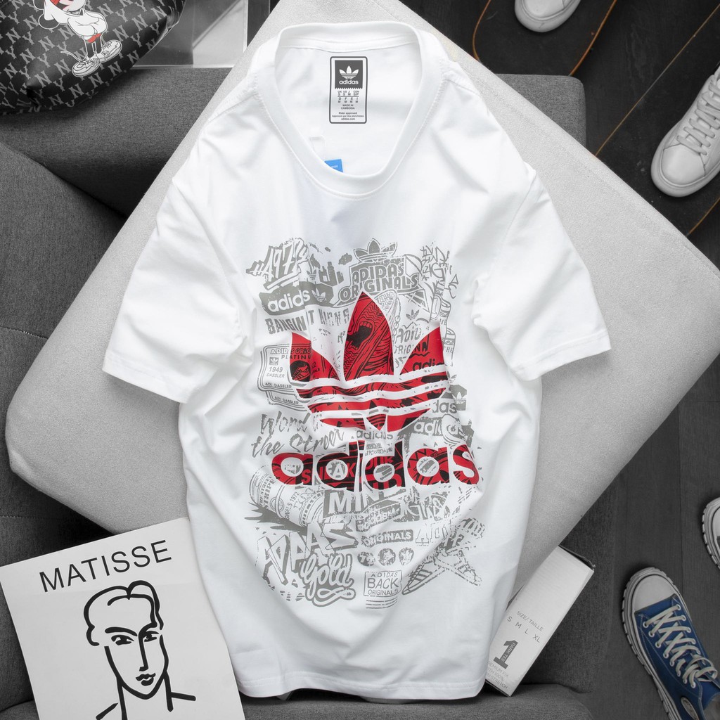 Áo Thun Adidas Nam Nữ Chính Hãng 100% Cotton Adidas Họa Tiết 01 - 03 | BigBuy360 - bigbuy360.vn