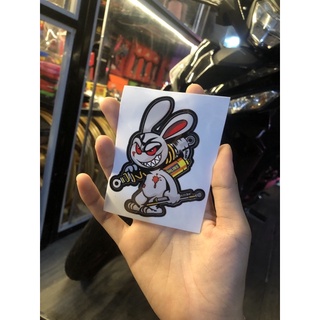 tem con thỏ dán mọi vị trí xe
