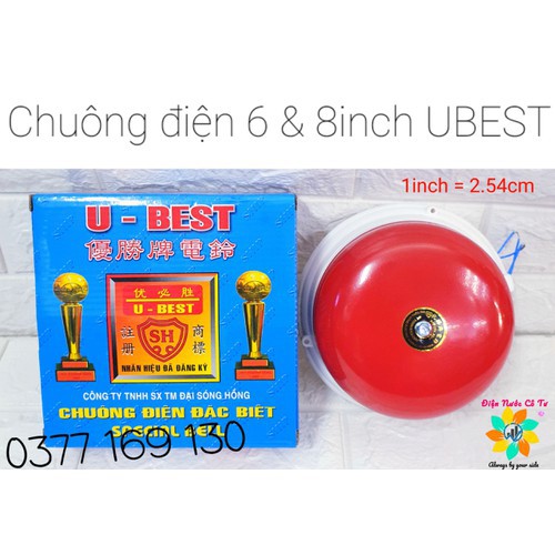 Chuông Điện 4 inch 6 inch 8 inch 220V U-Best