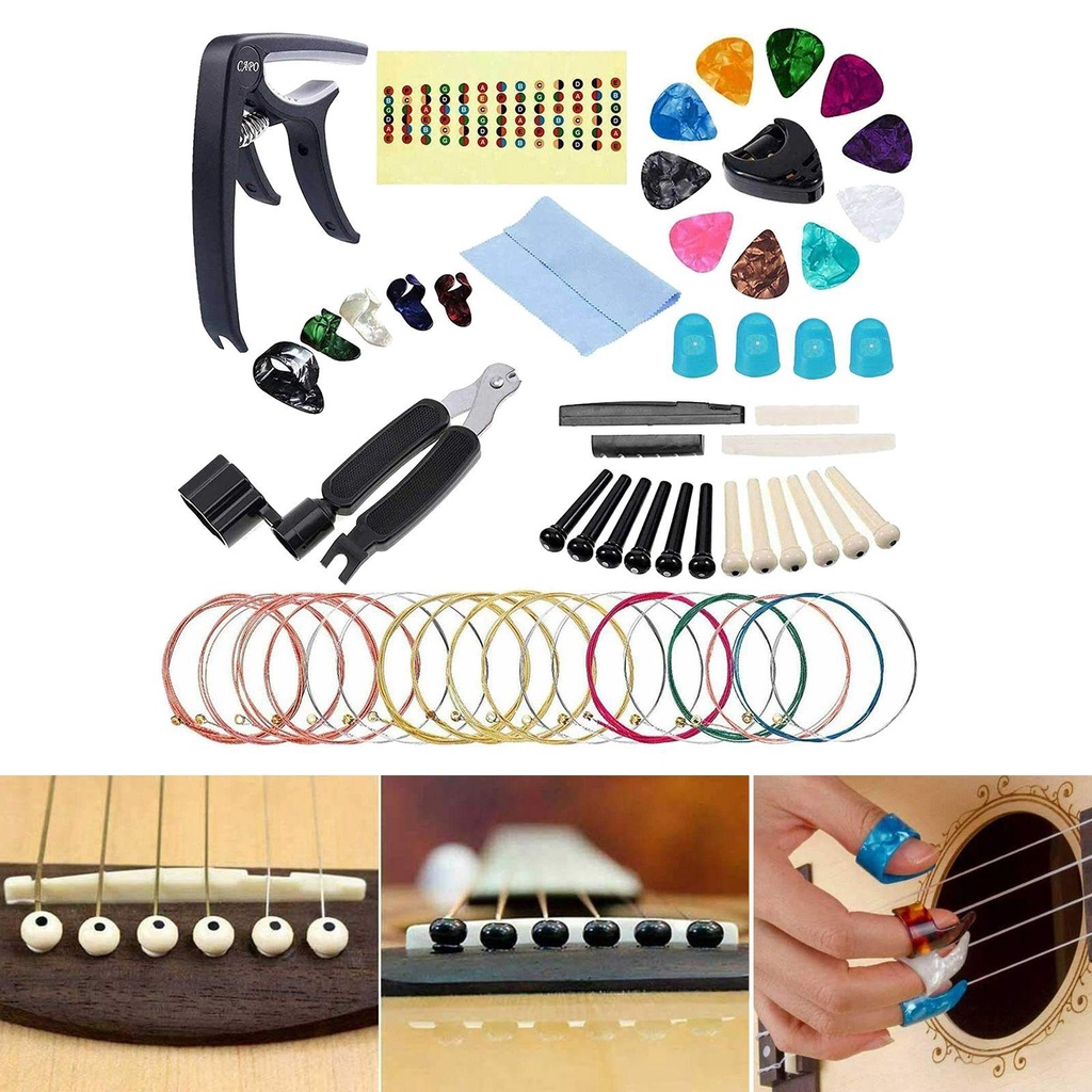 YVE Set 25 Phụ Kiện Bảo Vệ Ngón Tay Khi Chơi Đàn Guitar