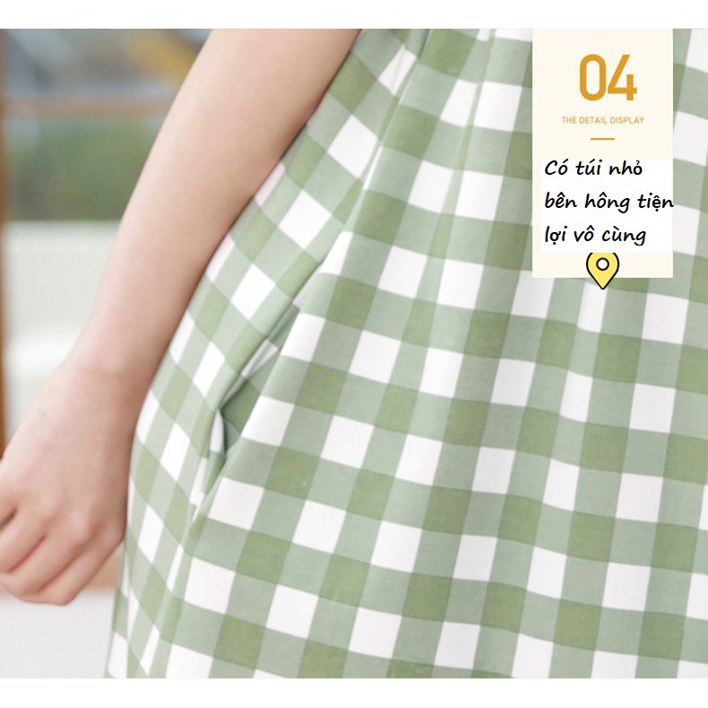 Váy ngủ hai dây (có đệm ngực ) dáng suông qua gối, đầm ngủ thun cotton kèm nơ Nigma P3-D2 | BigBuy360 - bigbuy360.vn