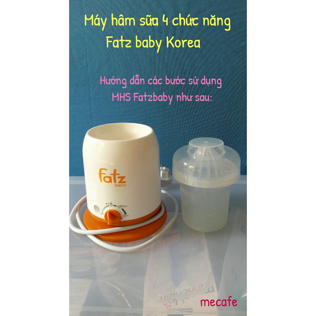 "TPHCM giao liền" Máy hâm sữa 4 chức năng fatzbaby - Hàn quốc