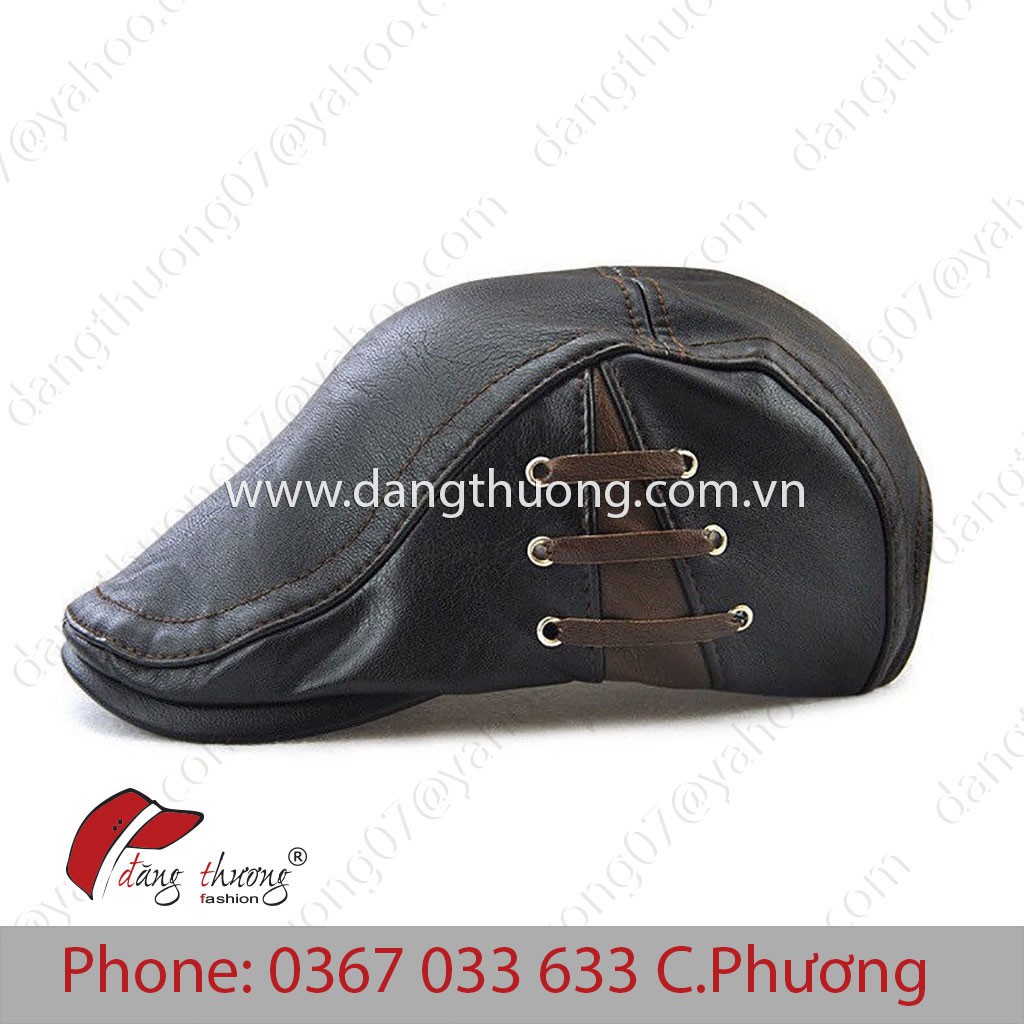 [HÀNG CÓ SẴN] [SHIP HỎA TỐC] Mũ nón cóc bere beret da Pu Đen vintage cổ điển Mũ nồi nam trung niên lớn tuổi HÌNH THẬT CL