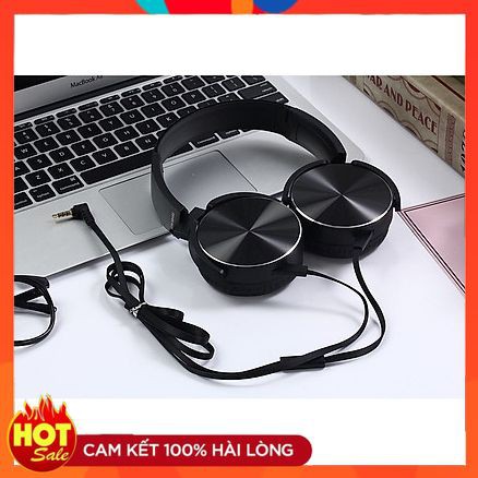 Tai Nghe Chụp Tai ❤️FREESHIP❤️ Headphone Có Dây Có Mic XB450 - Extra Bass - Tai Nghe Chuyên Dụng Gaming, Livestream