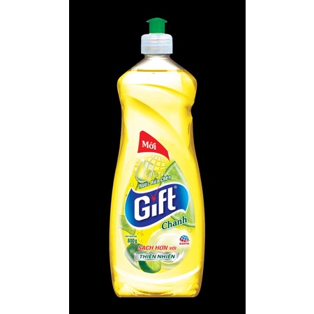 Nước rửa chén bát Gift hương Chanh 800g