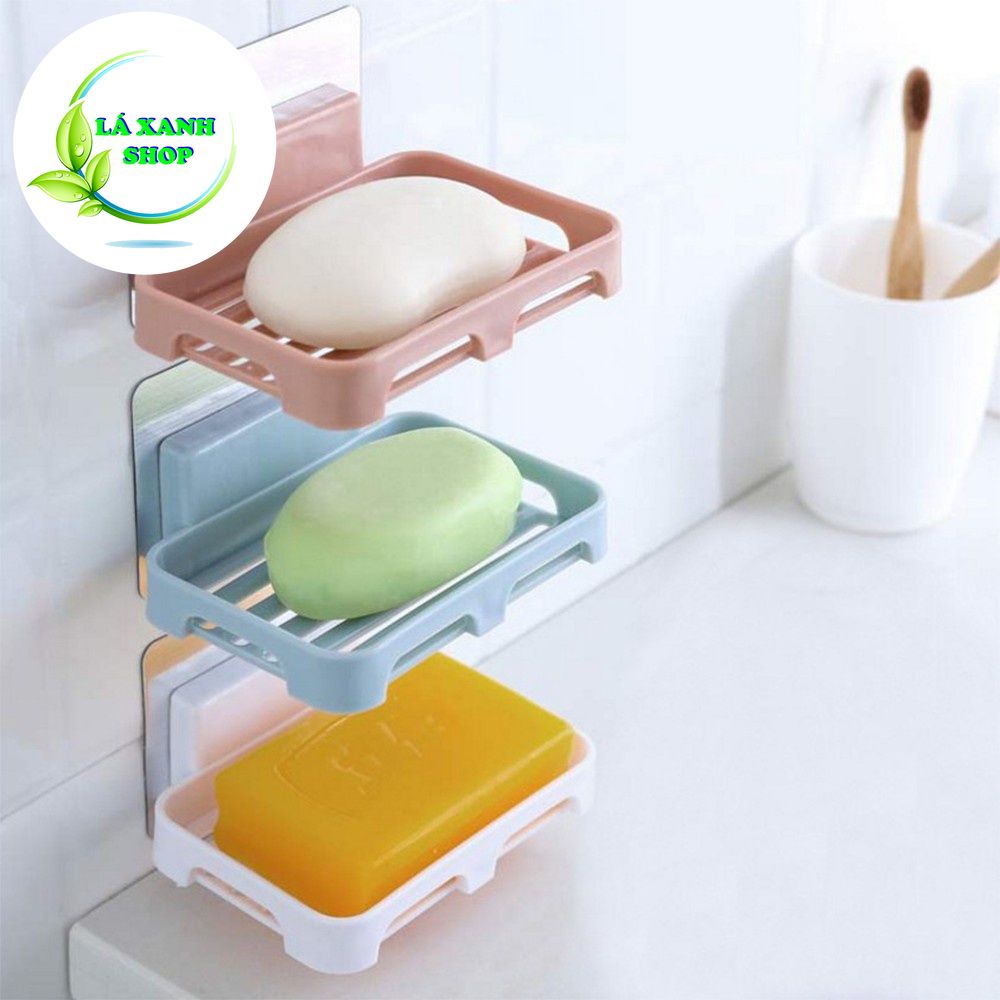 Giá Khay Nhựa Để Xà Phòng Nhà Tắm Sạch Sẽ - Kệ Xà Bông Để Đồ Đa Dạng Kiểu Dán