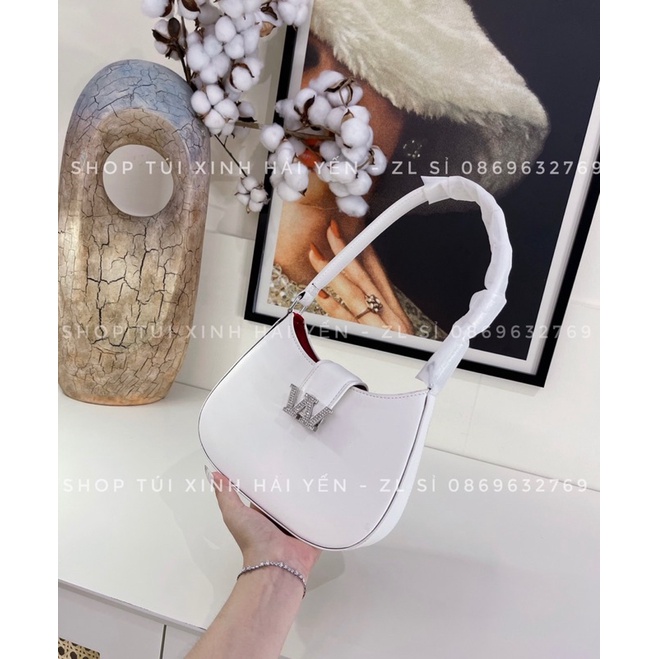 túi đeo chéo , túi kẹp nách wang đính đá SIZE 20 da bóng mịn đẹp chuẩn ảnh