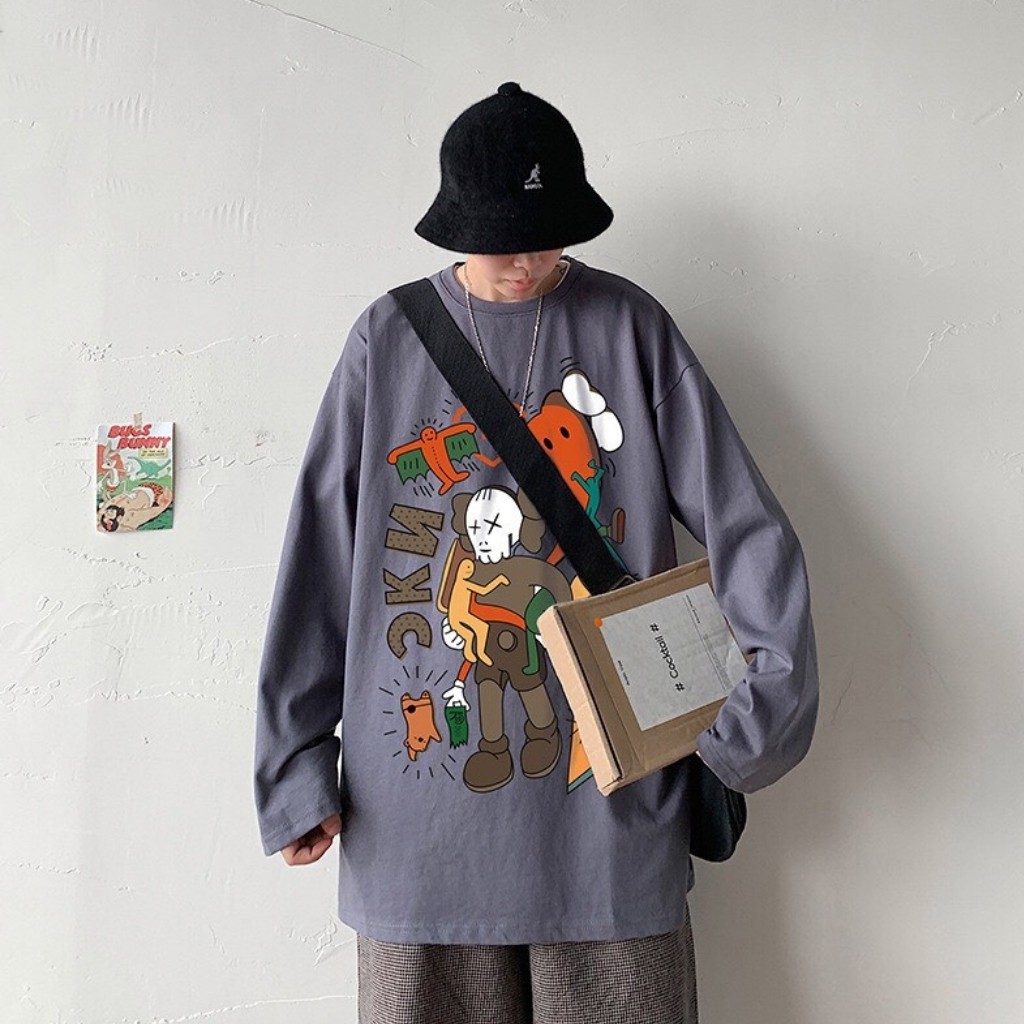 Áo sweater nam DVT hàng quảng châu cao cấp, vải cotton co giãn 4 chiều, thoáng mát A06 | BigBuy360 - bigbuy360.vn