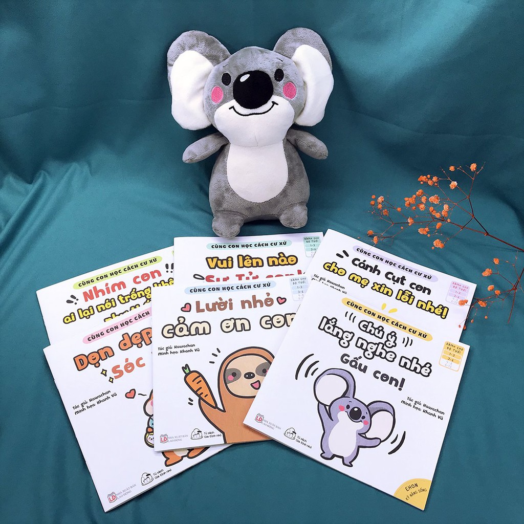 Sách - Ehon Kỹ Năng Sống - Cùng Con Học Cách Cư Xử (1-6 tuổi) - Bộ 6 quyển Tặng Gấu Koala Đáng Yêu | BigBuy360 - bigbuy360.vn