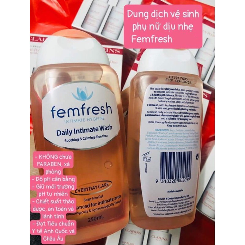 [Bill Authentic] Dung dịch vệ sinh phụ nữ dịu nhẹ Femfresh