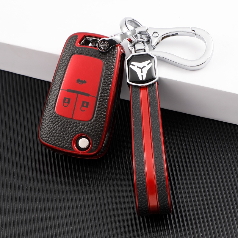 Bao Da TPU Bảo Vệ Chìa Khóa Điều Khiển Từ Xa Cho Xe Hơi Chevrolet Camaro Cruze Equinox Malibu Orlando Chevy Impala