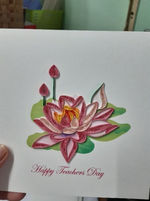 THIỆP QUILLING, THIỆP HANDMADE MỪNG NGÀY NHÀ GIÁO