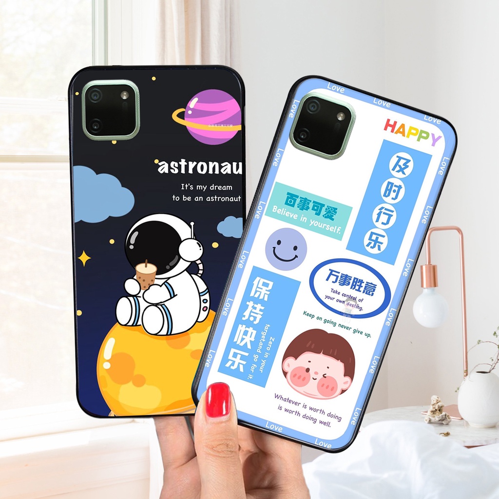 Ốp lưng Realme C11 in hình 3D GẤU cute be@r, soda, happy day cực hot ,thời thượng