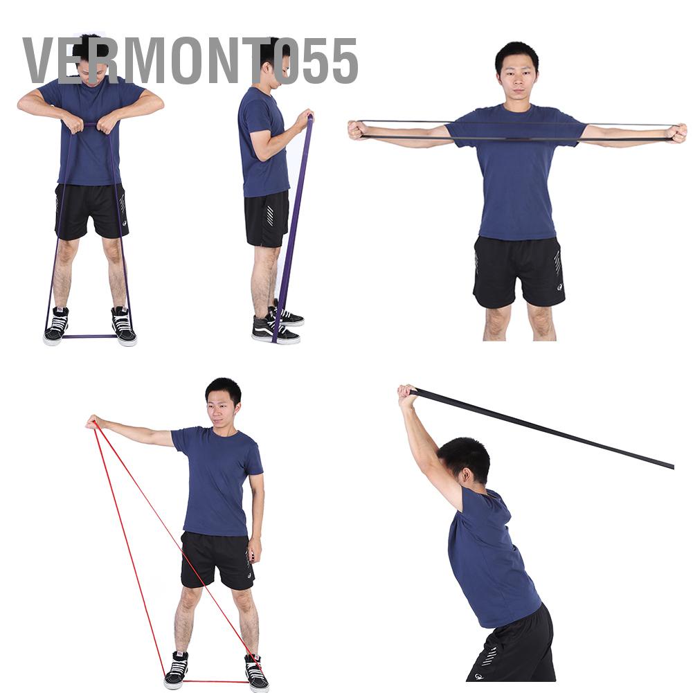 Có thể bán buôn 4 Màu Cao Su Kéo Lên Sức Đề Kháng Tập Thể Dục Co Giãn Tập Yoga Vòng Dây Đeo Đàn Hồi Vermont055 Hàng giao ngay