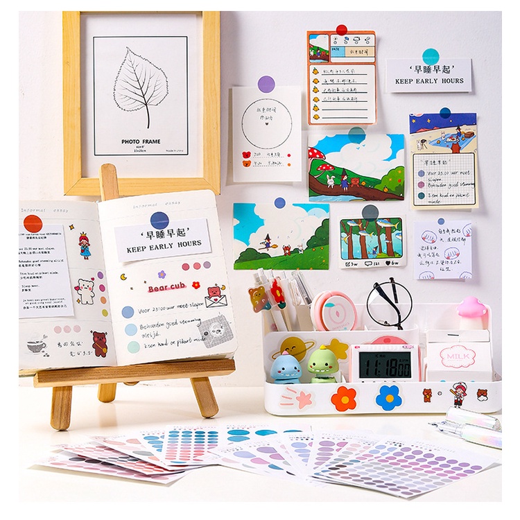 1 Miếng Dán Hình Mặt Cười Dùng Trang Trí Sổ Tay