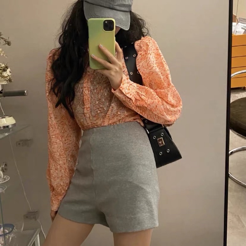Quần đùi nữ lưng cao quần biker short nữ thể thao thun tăm nhỏ JANISA QS01