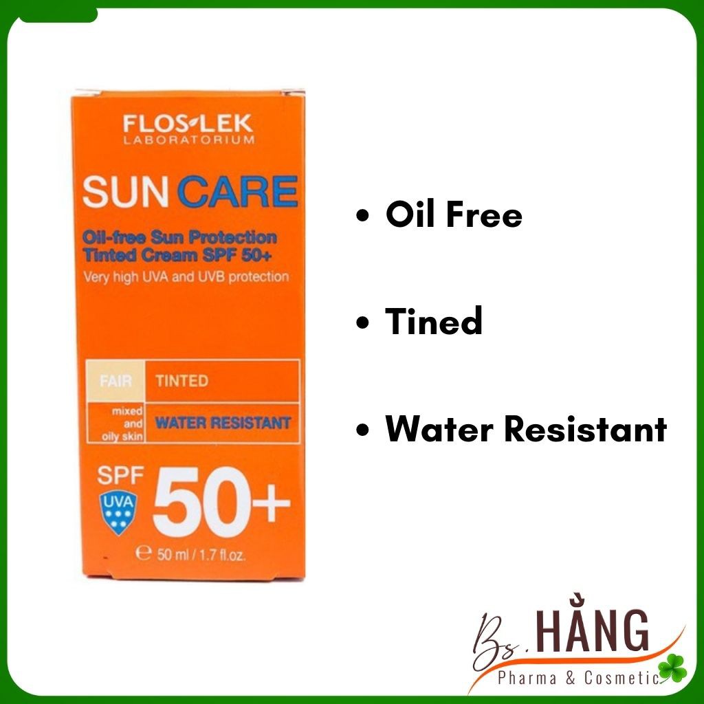 ✅[Chính Hãng] Kem Chống Nắng Kiềm Dầu Floslek - Suncare Oil Free Sun Protection Tined Cream, 50ml