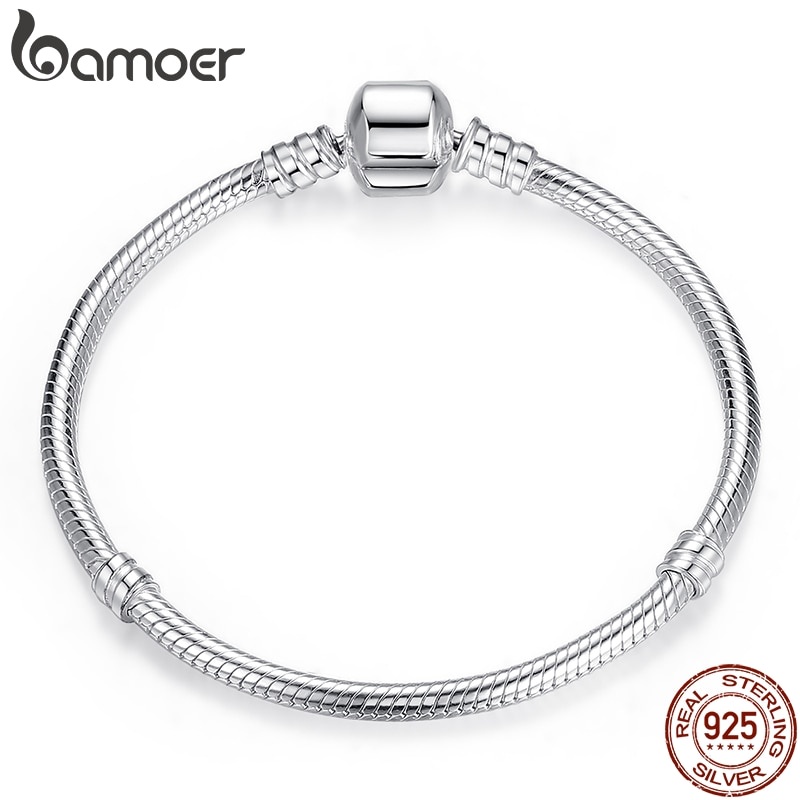 Vòng đeo tay BAMOER PAS902 100% bạc 925 sang trọng cho nữ