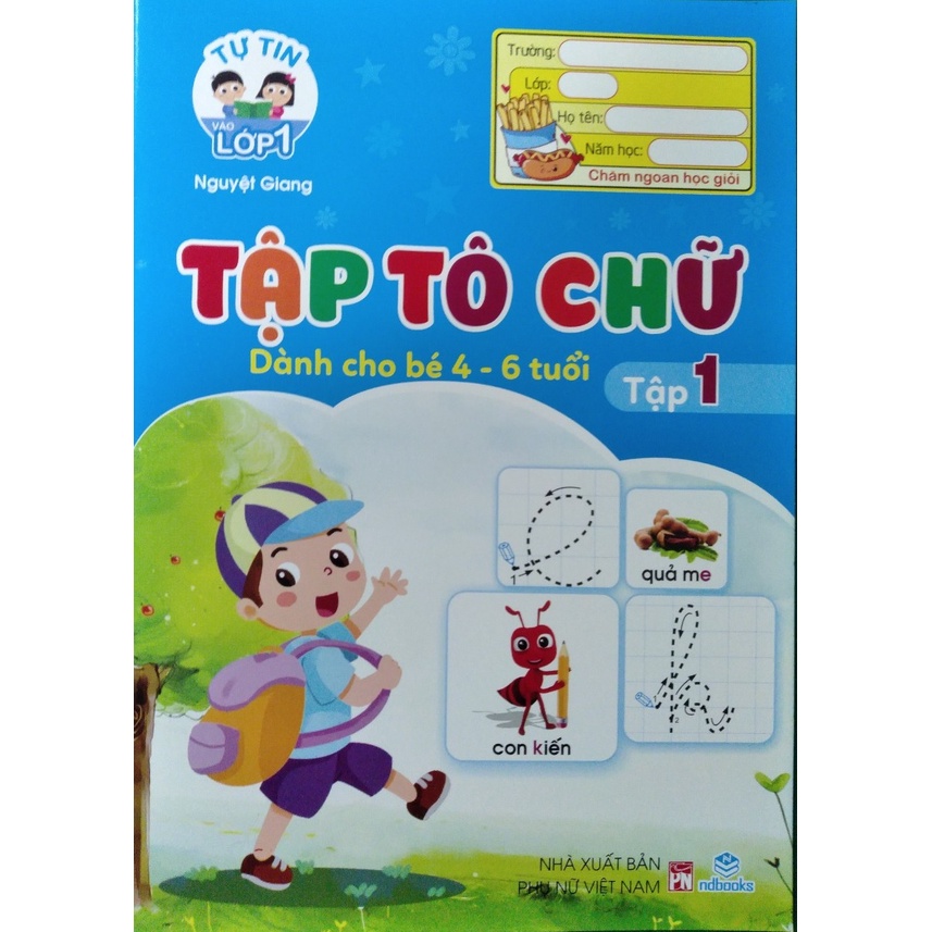 Sách Combo 10 cuốn tập tô số và tập tô chữ - ndbooks