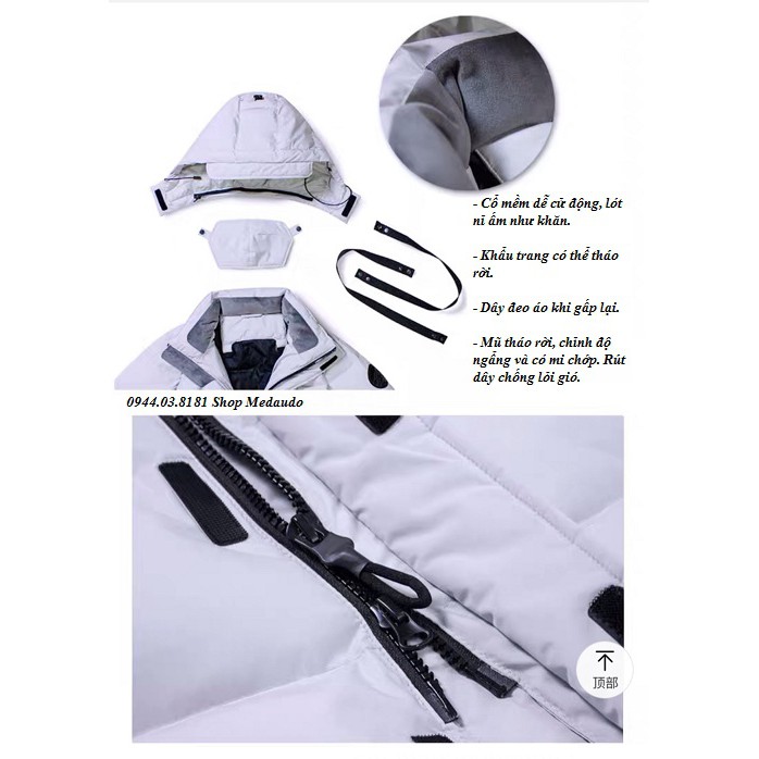 Áo khoác lông ngỗng đi tuyết