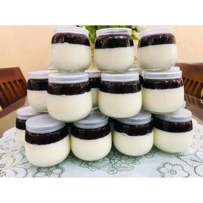 SÉT 12 HŨ THỦY TINH LÀM SỮA CHUA 120ml 200ml