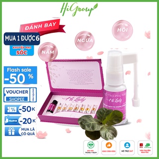 Gel đặt phụ khoa + Xịt phụ khoa thảo dược HI LADY - Đánh tan viêm lộ tuyến, viêm nhiễm phụ khoa, viêm âm đạo