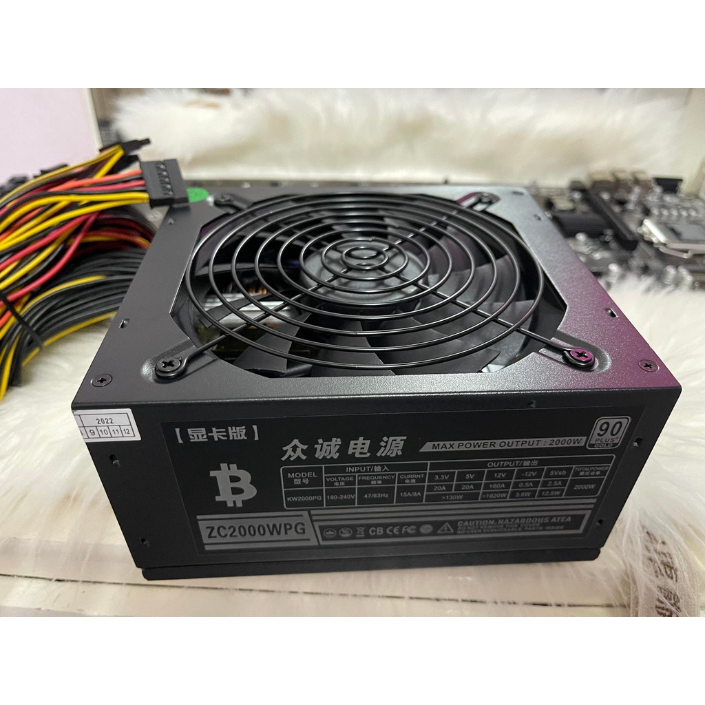 Nguồn 2000w hiệu suất cao 90plus hàng new