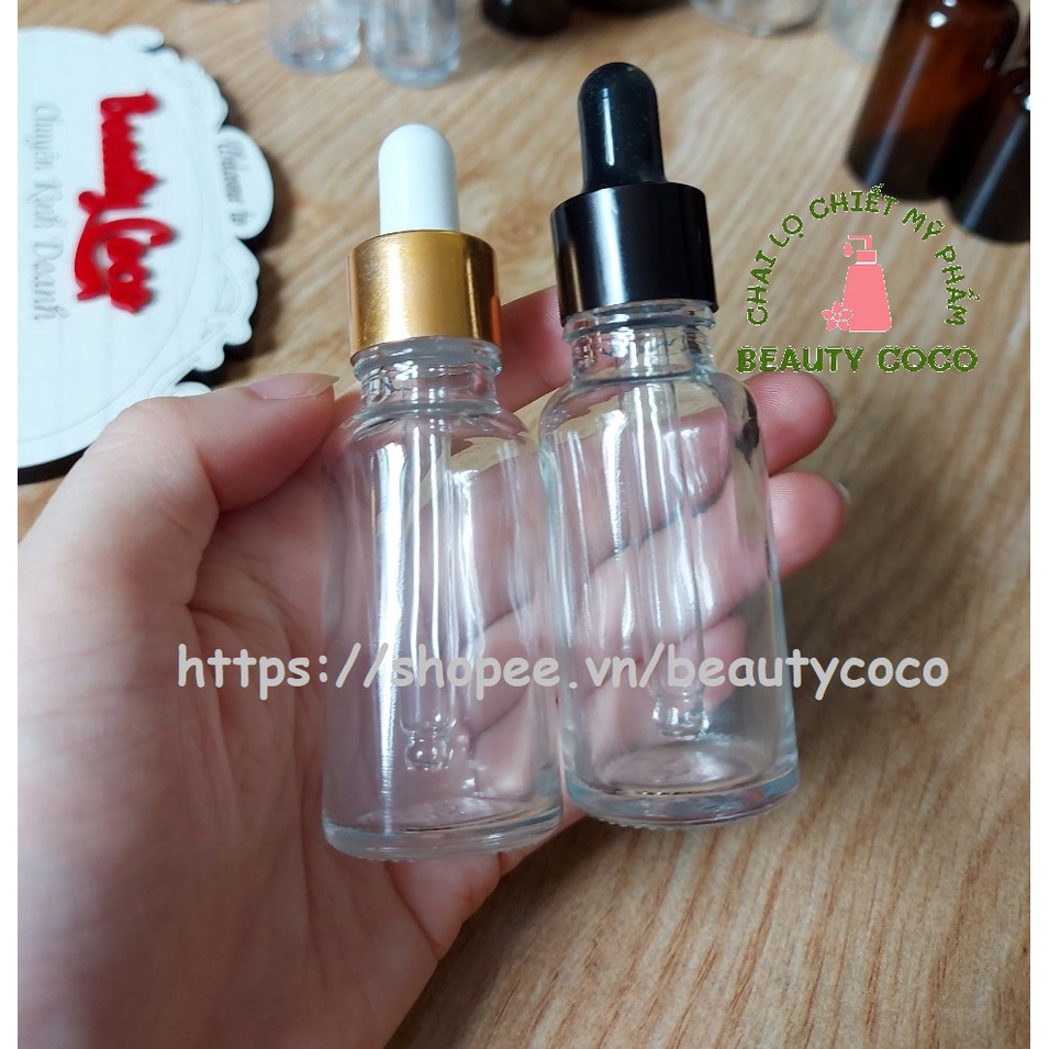 Combo 50 chai tinh dầu bóp giọt 20ml (Lọ thủy tinh)