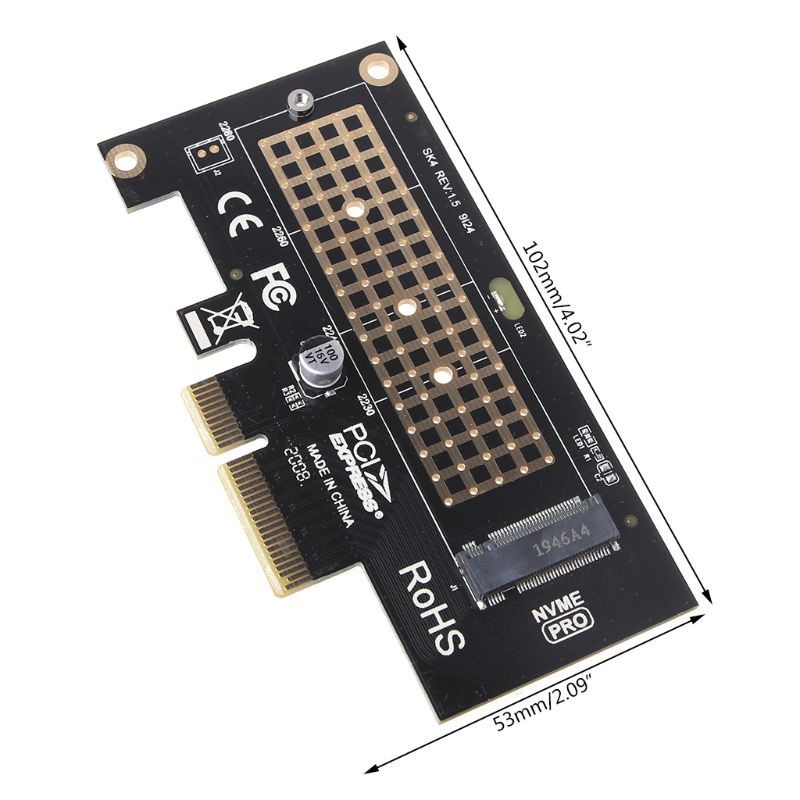 Thẻ Chuyển Đổi Giao Diện Cre M.2 Nvme Ssd Ngff Sang Pcie X4 3.0 X4 2230-2280