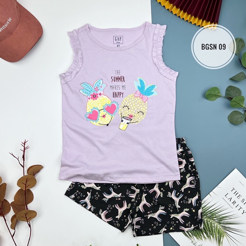 Bộ bé gái sát nách Hàng GA.P xuất dư size đại 24-58kg- Combo từ 3b giảm còn 105K/b