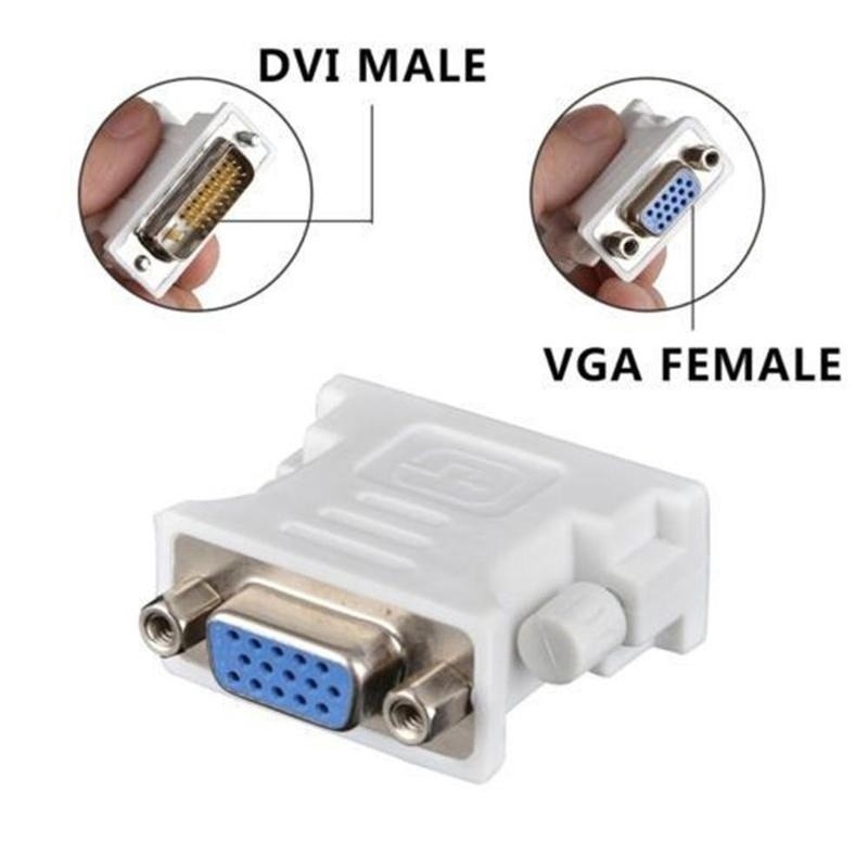 Đầu chuyển đổi Vga 24+1 cái pin 15 sang pin dvi đực chuyên dụng cho Laptop/ máy tính