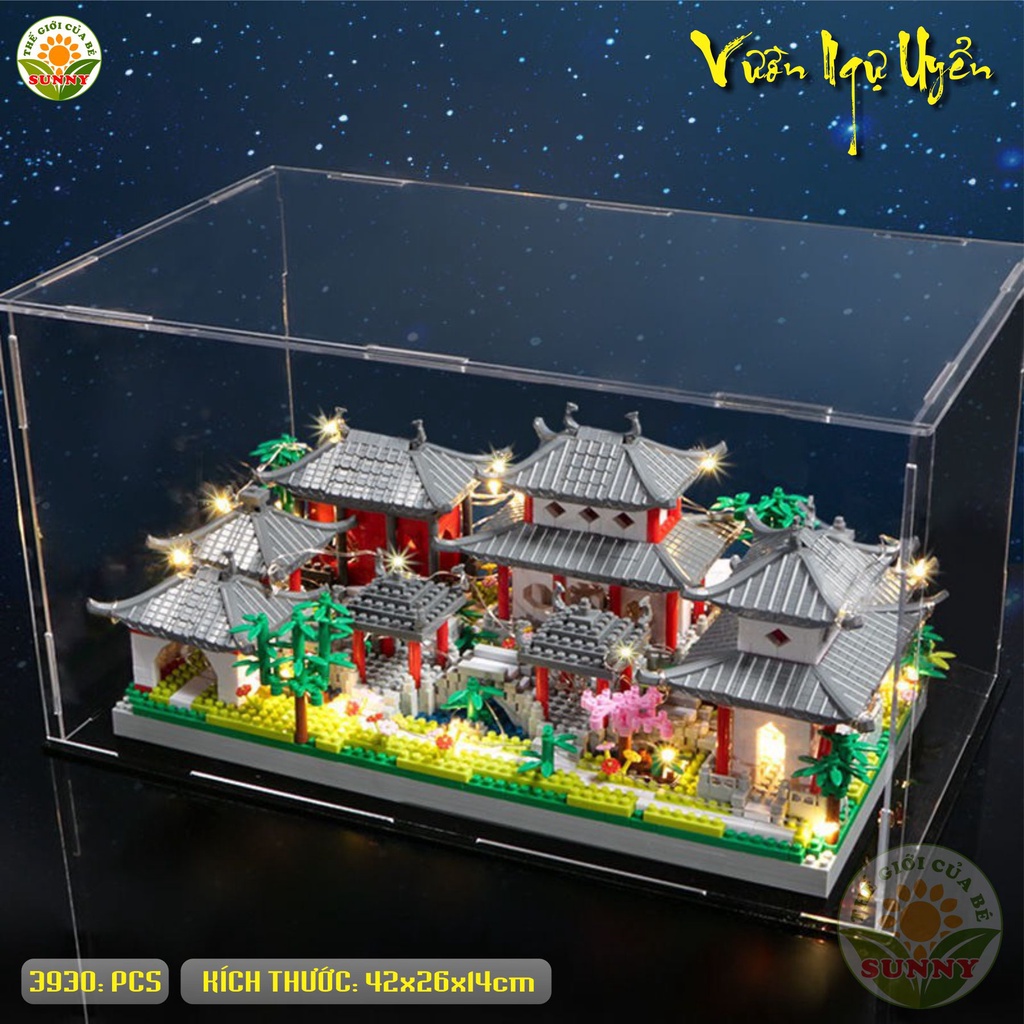 Lego lắp ráp hình vườn ngự uyển - Đồ chơi trẻ em rèn luyện thông minh - Sunny