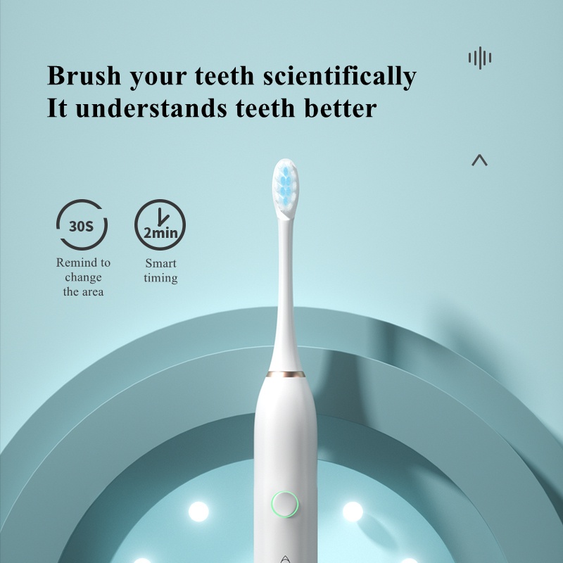 [Hàng mới về] Bàn chải đánh răng điện Sonic X2 pro tự động với lông bàn chải siêu mềm mại