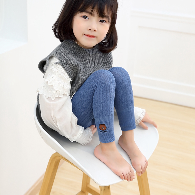 Quần Legging Bằng Cotton Kiểu Hàn Quốc Xinh Xắn Dành Cho Bé Gái